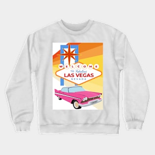 Vintage Welcome to fabulous Las Vegas Crewneck Sweatshirt